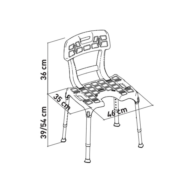 Silla GENOVA asiento en U - Imagen 3