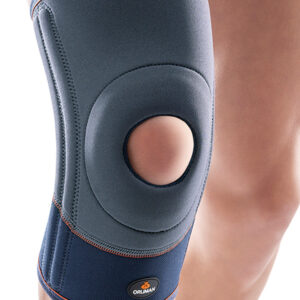 Rodillera de Neopreno  con rotula abierta y estabilizadores laterales