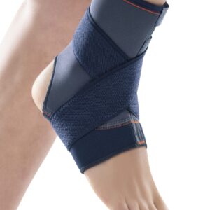 Tobillera de neopreno con vendaje cruzado