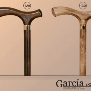 Bastón caballero flameada, anilla, goma